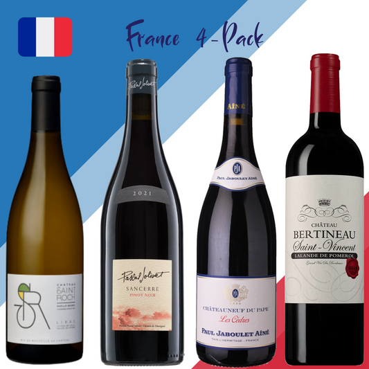 4-Pack Wine Flight France